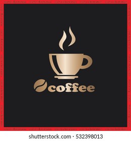 coffee cup icon vector illustration eps10.