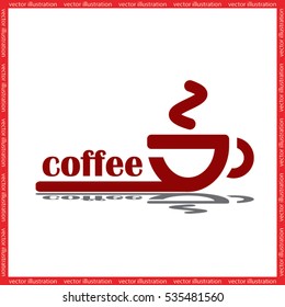 coffee cup icon vector illustration.