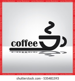 coffee cup icon vector illustration.