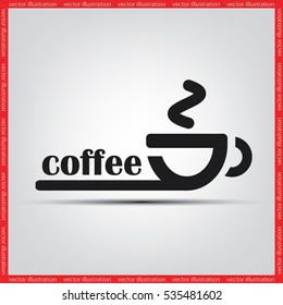 coffee cup icon vector illustration.