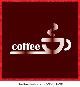 coffee cup icon vector illustration.