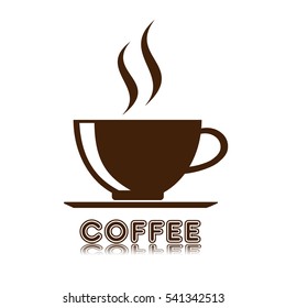 Coffee cup icon, vector illustration