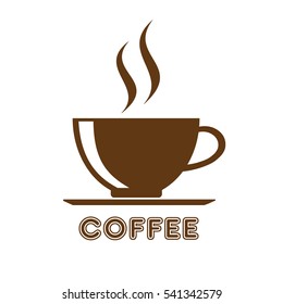 Coffee cup icon, vector illustration