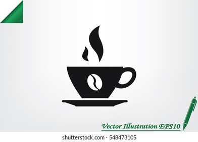 coffee cup icon vector illustration.