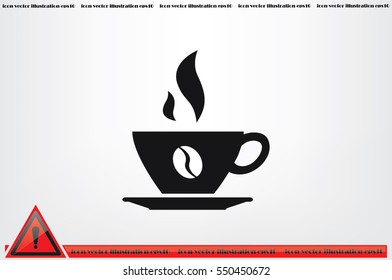 coffee cup icon vector illustration eps10