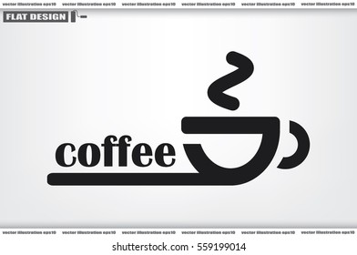 coffee cup icon vector illustration. 