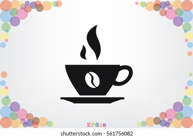 coffee cup icon vector illustration.