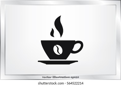 coffee cup icon vector illustration eps10