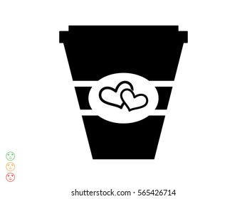 coffee cup, icon, vector illustration eps10