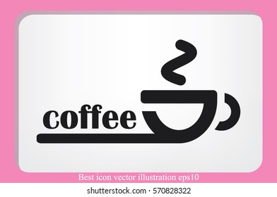 coffee cup icon vector illustration.