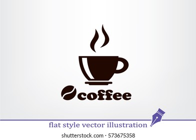 coffee cup icon vector illustration eps10.
