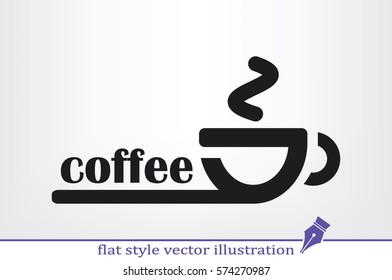 coffee cup icon vector illustration.