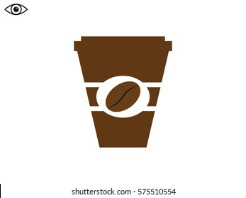 coffee cup, icon, vector illustration eps10