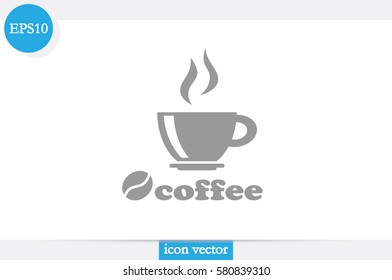 coffee cup icon vector illustration .