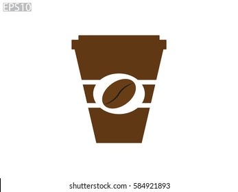 coffee cup, icon, vector illustration eps10
