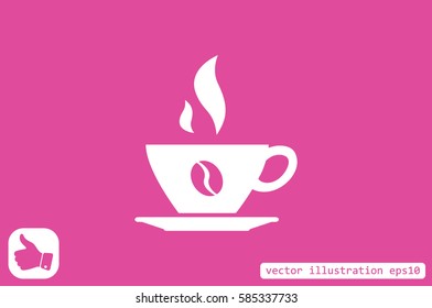 coffee cup icon vector illustration.