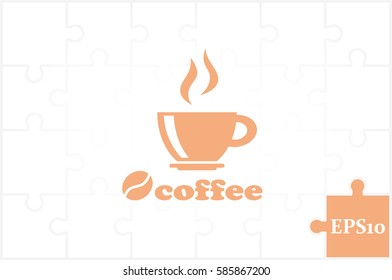 coffee cup icon vector illustration eps10.