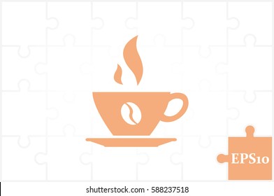 coffee cup icon vector illustration eps10