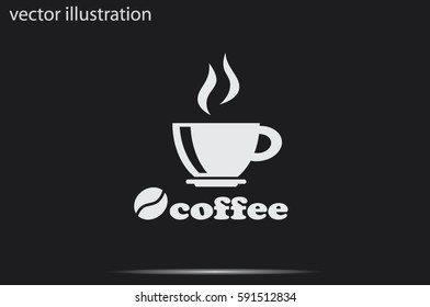 coffee cup icon vector illustration eps10.