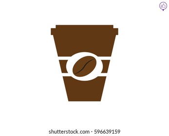 coffee cup, icon, vector illustration eps10