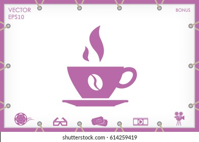 coffee cup icon vector illustration eps10