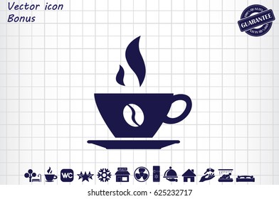 coffee cup icon vector illustration eps10