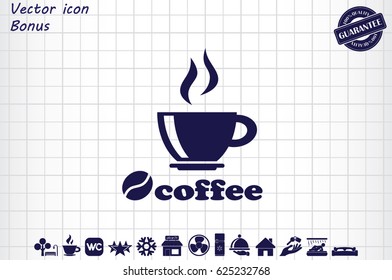 coffee cup icon vector illustration eps10.