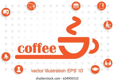 coffee cup icon vector illustration.