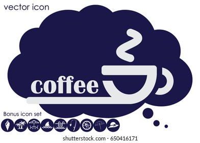 coffee cup icon vector illustration.