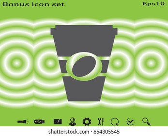 coffee cup, icon, vector illustration eps10