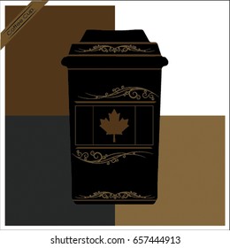  coffee cup icon vector illustration ESP 10.