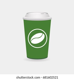 Coffee cup icon, vector illustration