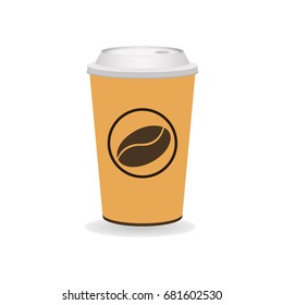Coffee cup icon, vector illustration