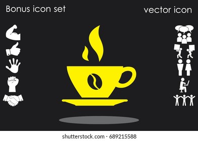 coffee cup icon vector illustration eps10