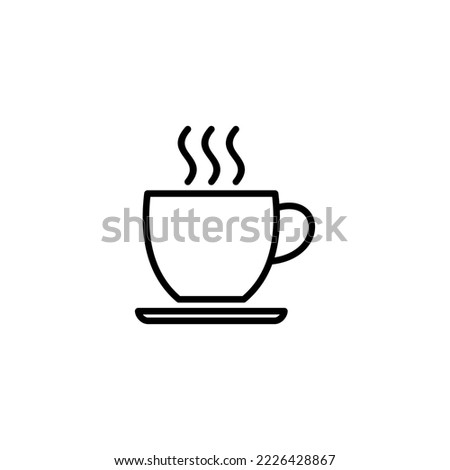 coffee cup icon vector illustration. cup a coffee sign and symbol