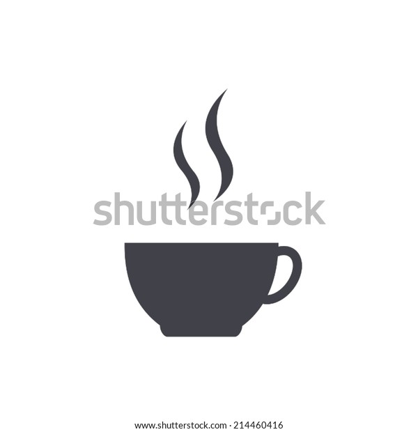 Coffee Cup Icon Vector Illustration Stock Vector Royalty Free 214460416