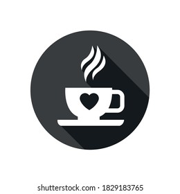 Kaffeetasse-Ikone. Kaffee-Vektorbild.