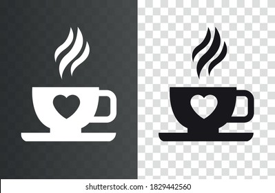 Coffee cup icon. Coffee vector image.