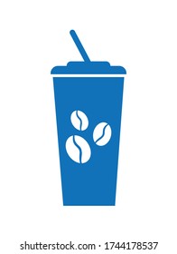 Coffee cup icon vector isolate.