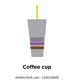 Coffee cup icon vector isolated on white background, Coffee cup transparent sign , colorful equipment symbols