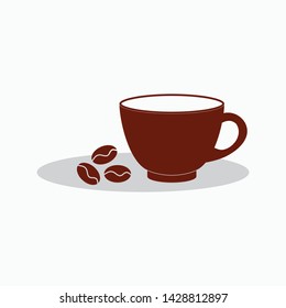 coffee cup icon vector isolated