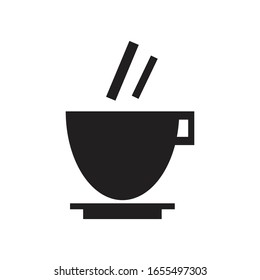 coffee cup icon vector isolated on white background