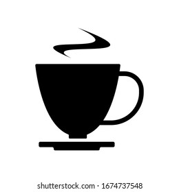 Coffee cup icon vector isolated
