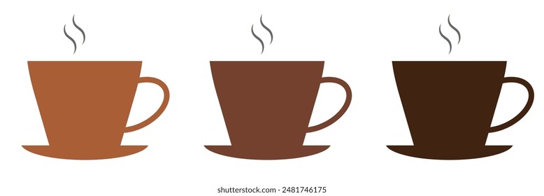 Coffee cup icon vector isolated on white background. Coffee cup icon. Coffee vector icon Tea. EPS 10