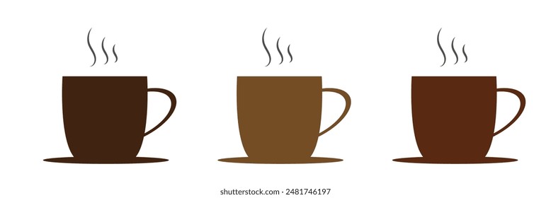 Coffee cup icon vector isolated on white background. Coffee cup icon. Coffee vector icon Tea. EPS 10