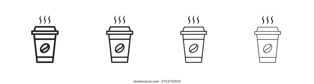 icono de taza de café. Vector de pictogramas aislados.