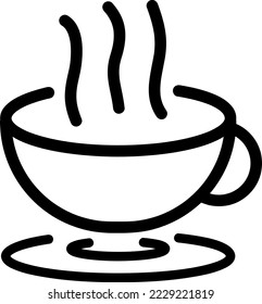 coffee cup icon vector line art design editable stroke.eps
