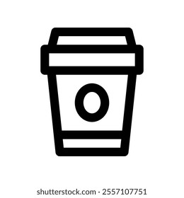 coffee cup icon. vector line icon for your website, mobile, presentation, and logo design.