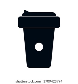 Coffee Cup Icon Vector Logo Template
