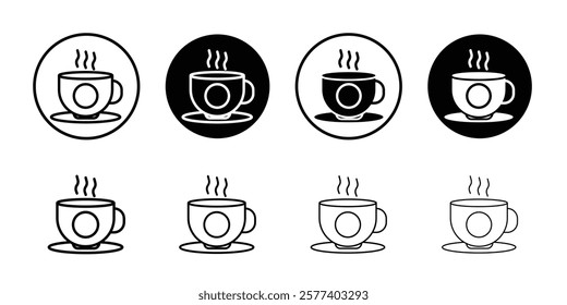 coffee cup icon Vector logo set flat